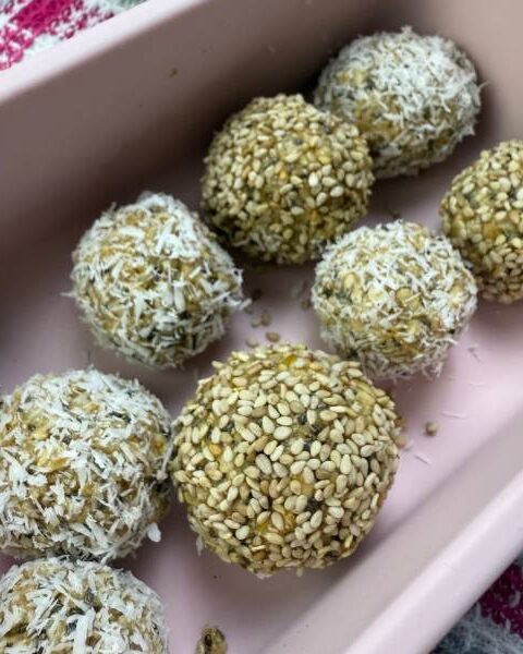 Energy balls χωρίς ξηρούς καρπούς