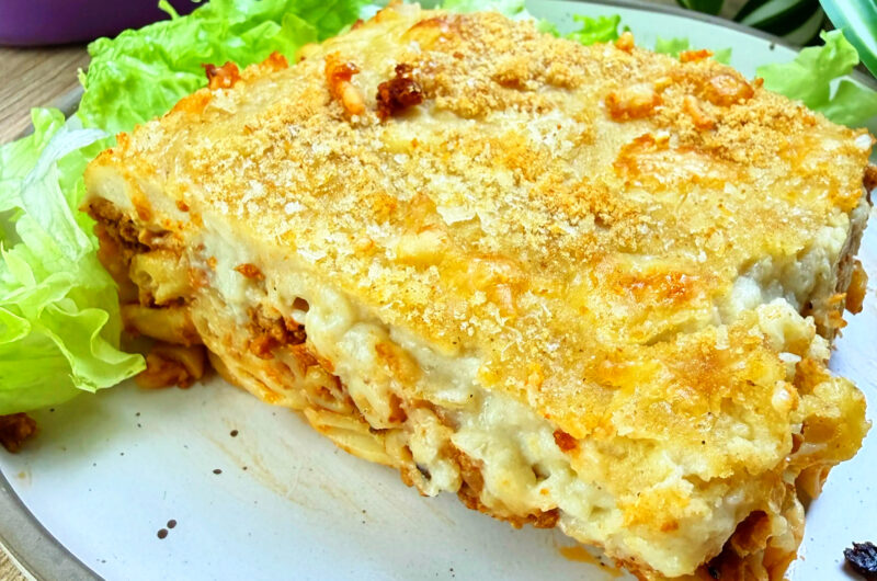 Παστίτσιο νηστίσιμο με κιμά σόγιας